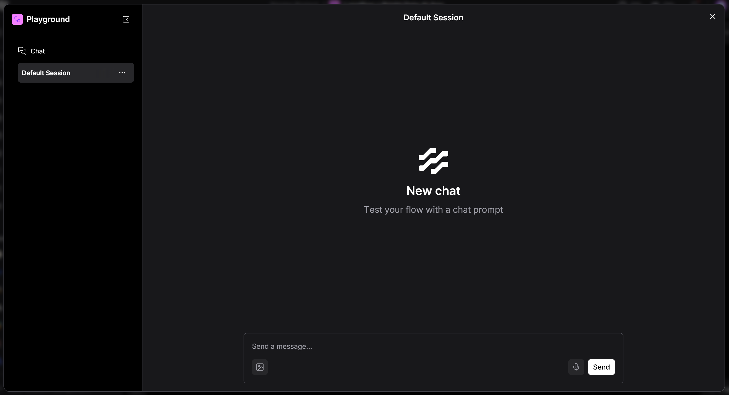 The Langflow chat experience