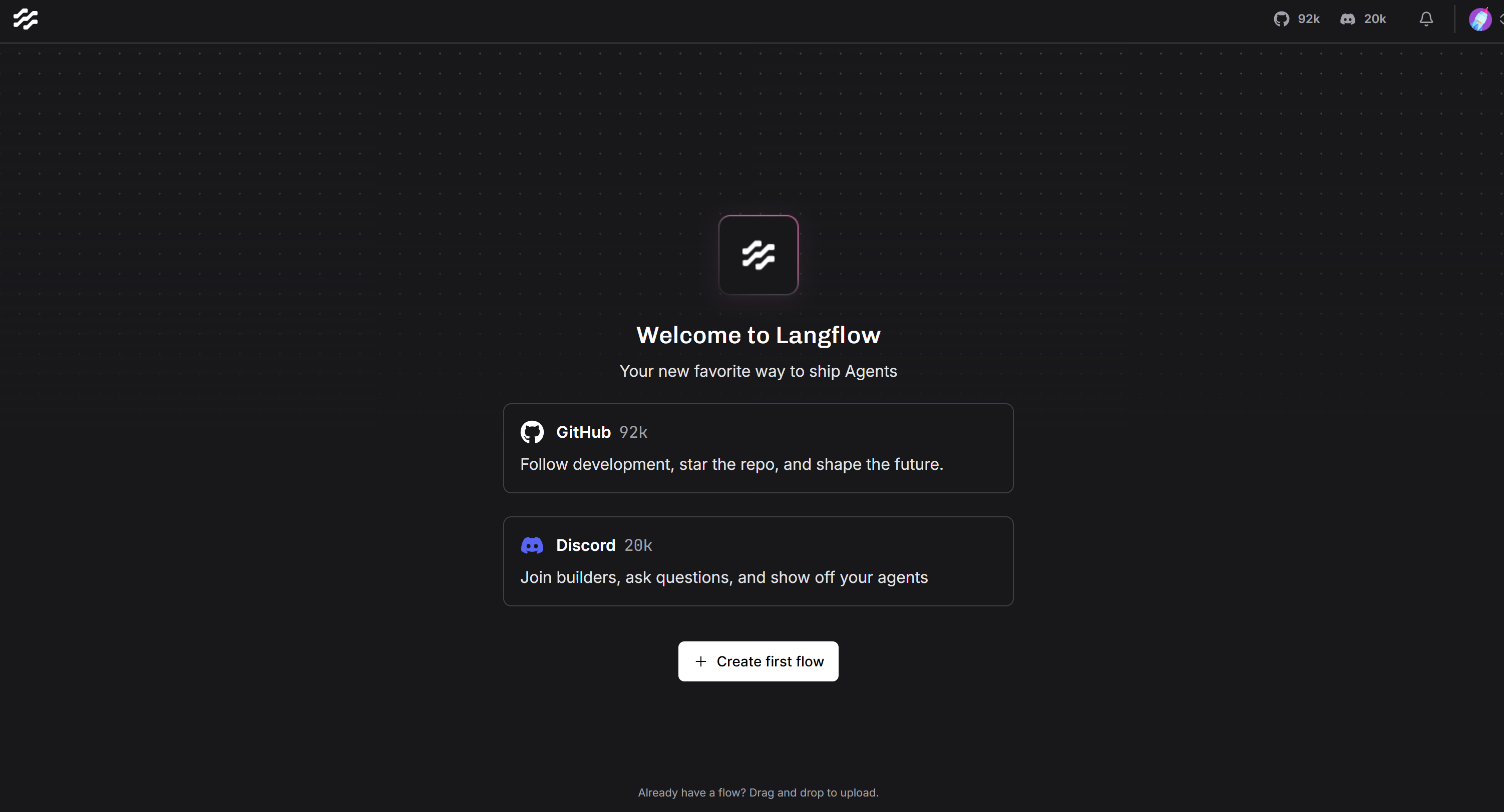 Langflow running in your browser