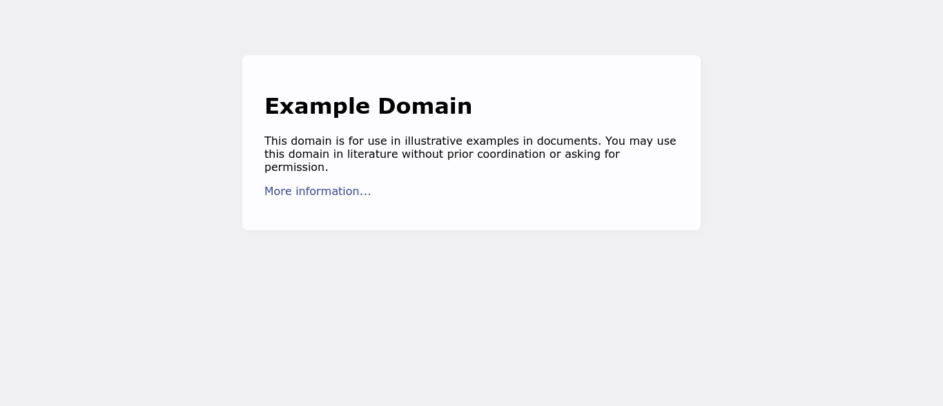 Screenshot of example.com