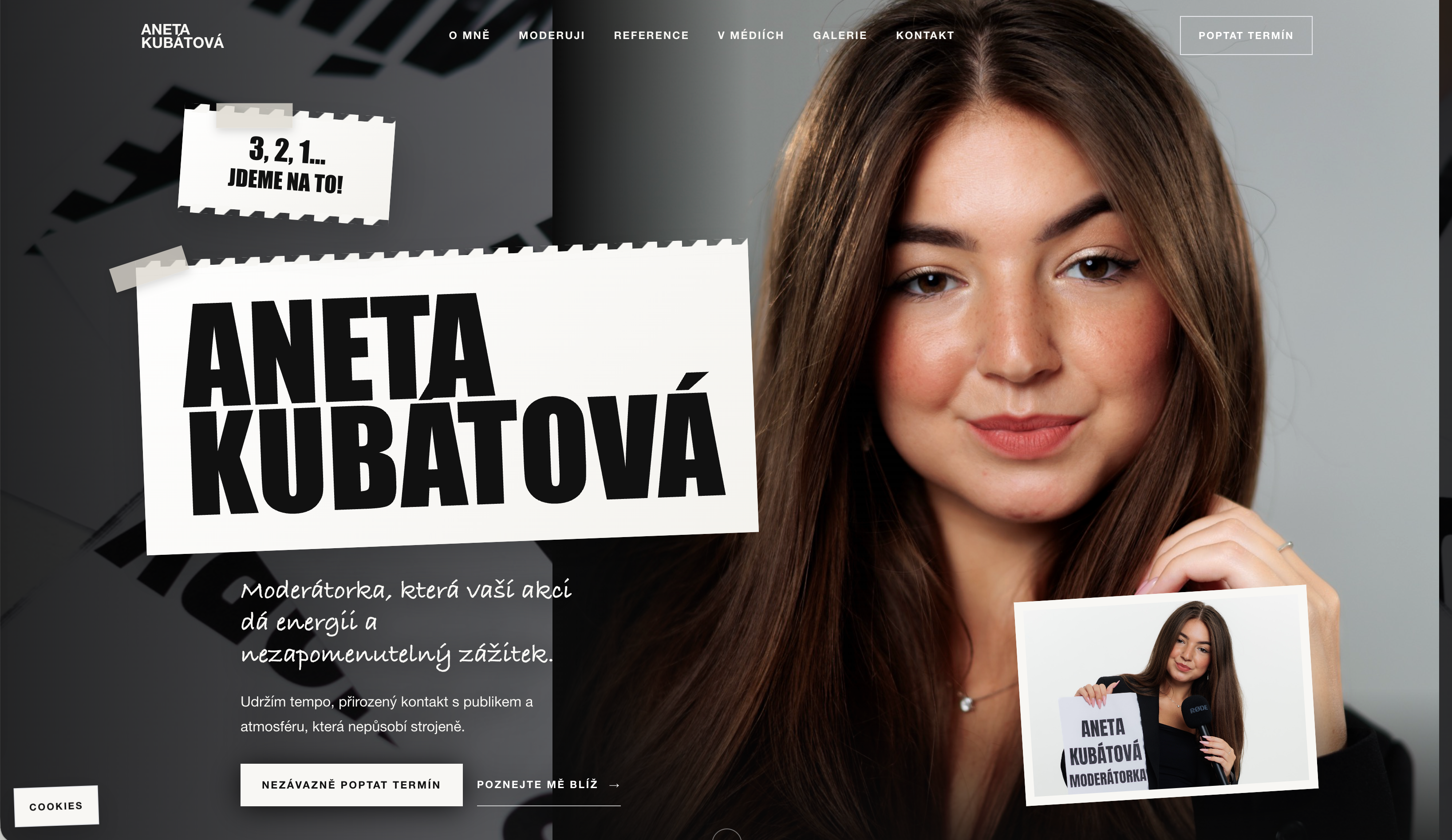 Nový web pro moderátorku ze severu čech