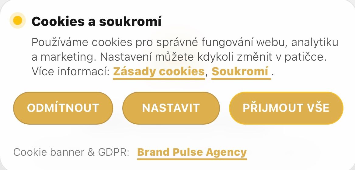 Cookies banner + GDPR compliance