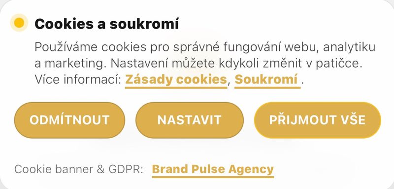 Cookies banner + GDPR compliance