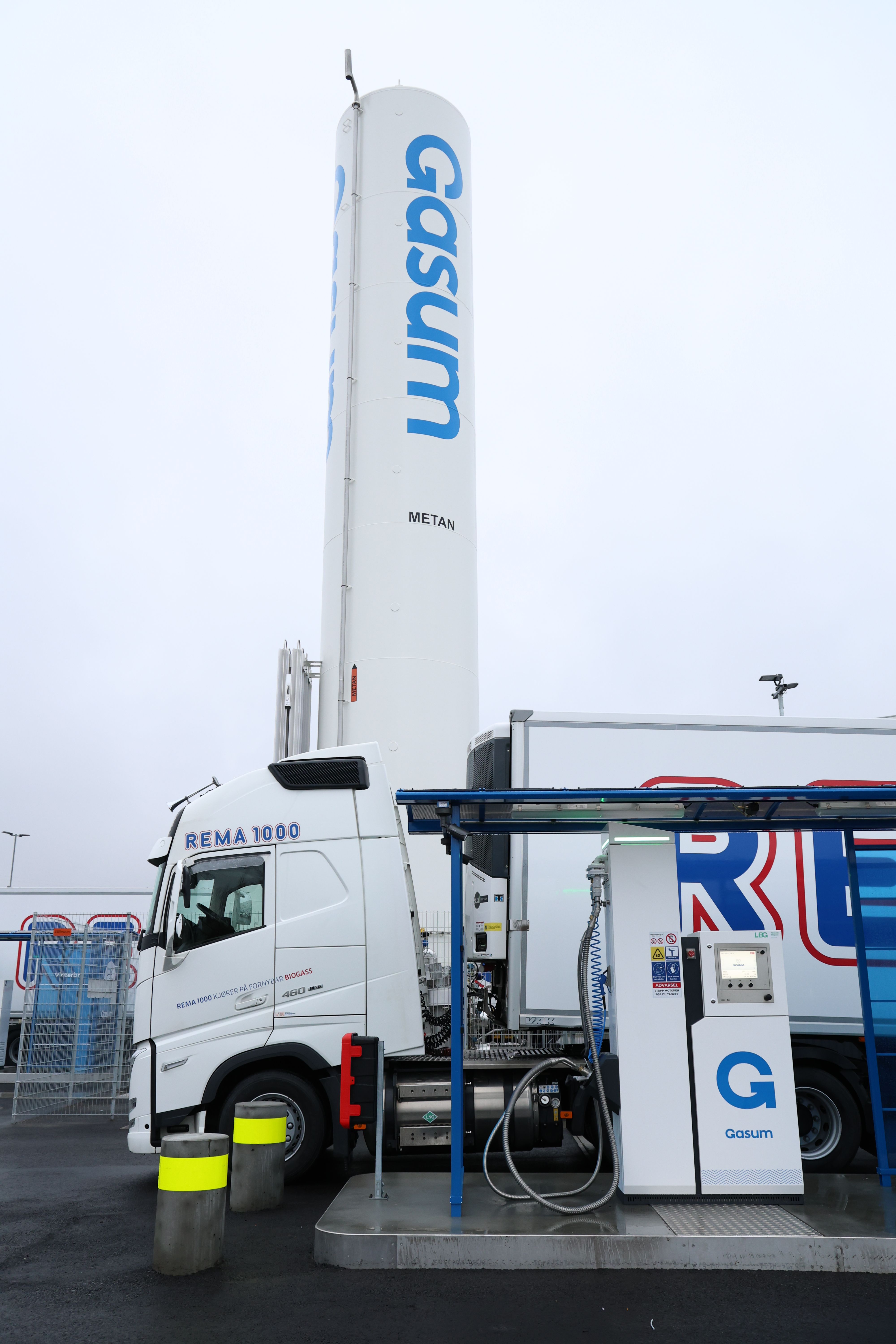 Biogass, bilde av Rema 1000 trailer