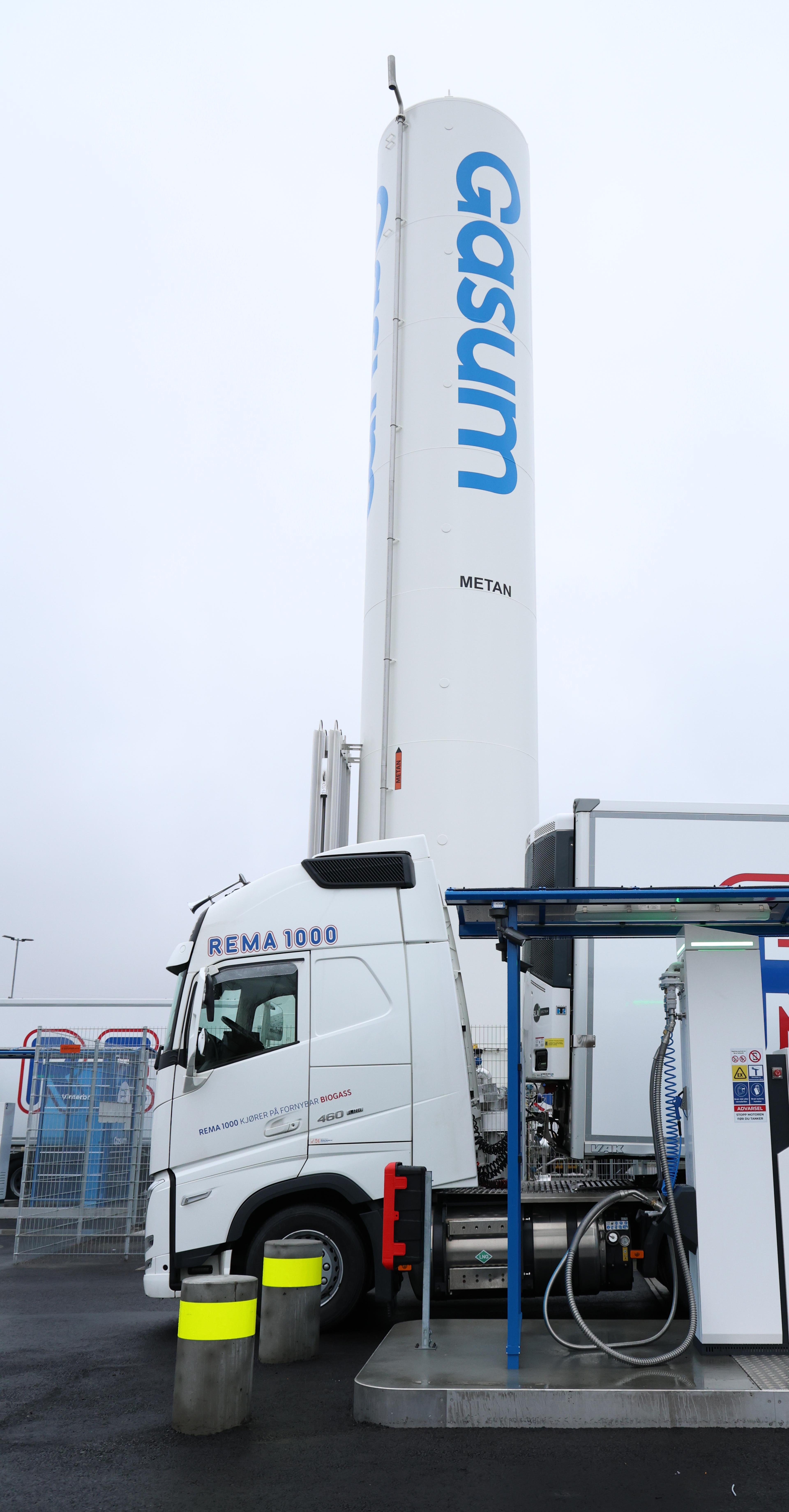 Biogass, bilde av Rema 1000 trailer