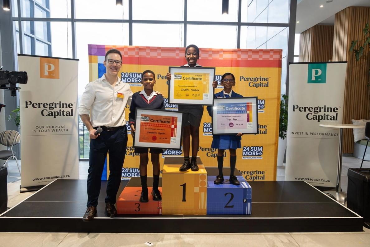 Peregrine Capital 24SumMore Maths_Top 3 winners with Jacques Conradie_CEO of Peregrine Capital.jpg