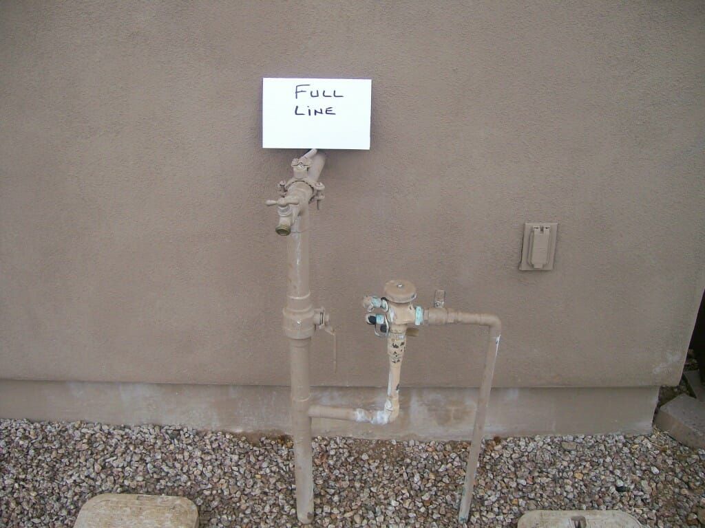 Full line plumbing diagram