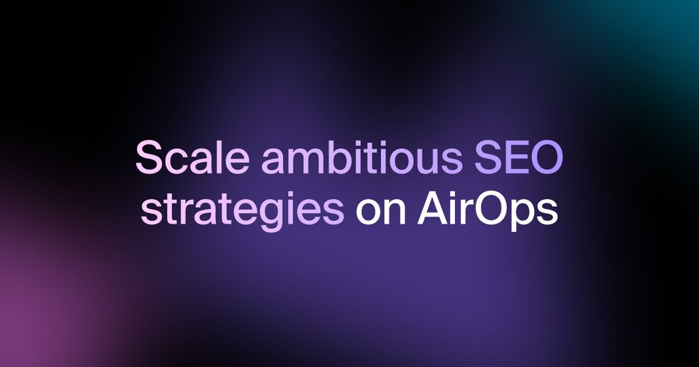 Screenshot of AirOps Platform