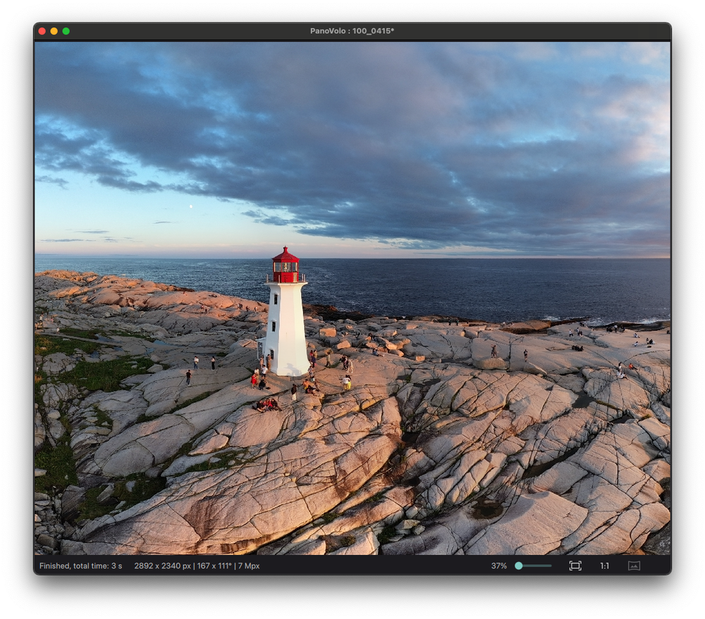 Screenshot of PANOVOLO
