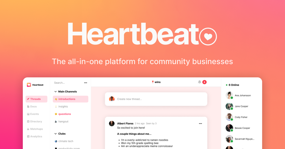 Screenshot of Heartbeat