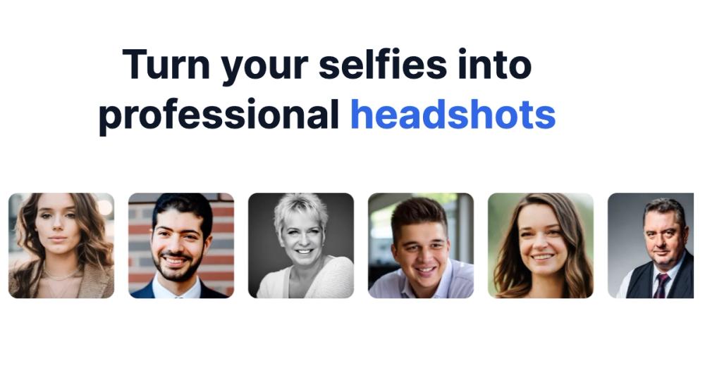 Screenshot of AI Headshot Generator
