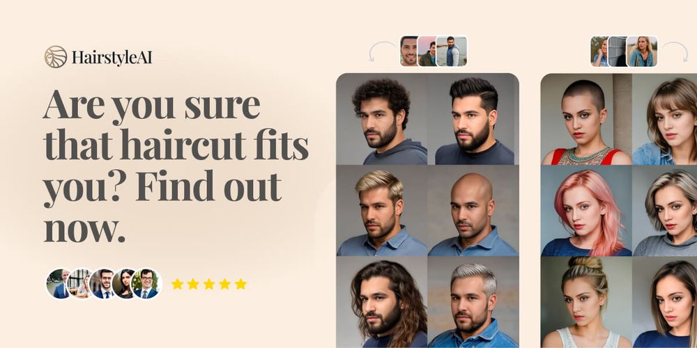 Screenshot of Hairstyle AI