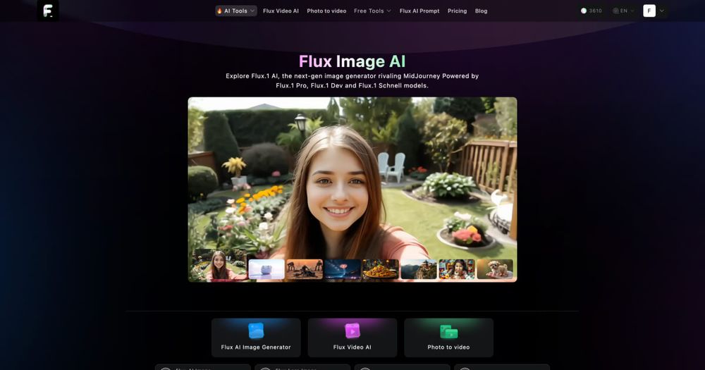 Screenshot of Flux AI