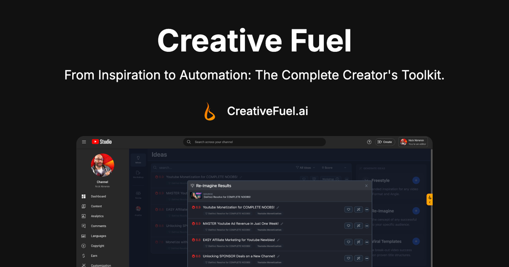 Screenshot of Creative Fuel