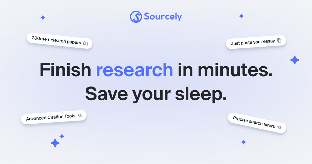 Screenshot of Sourcely AI