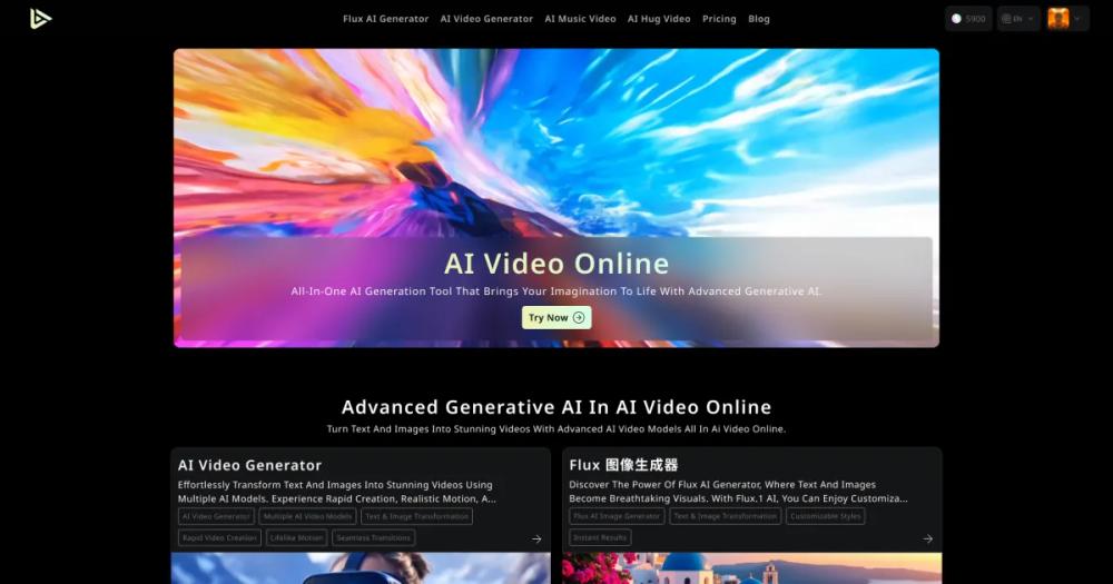 Screenshot of VideoWeb AI