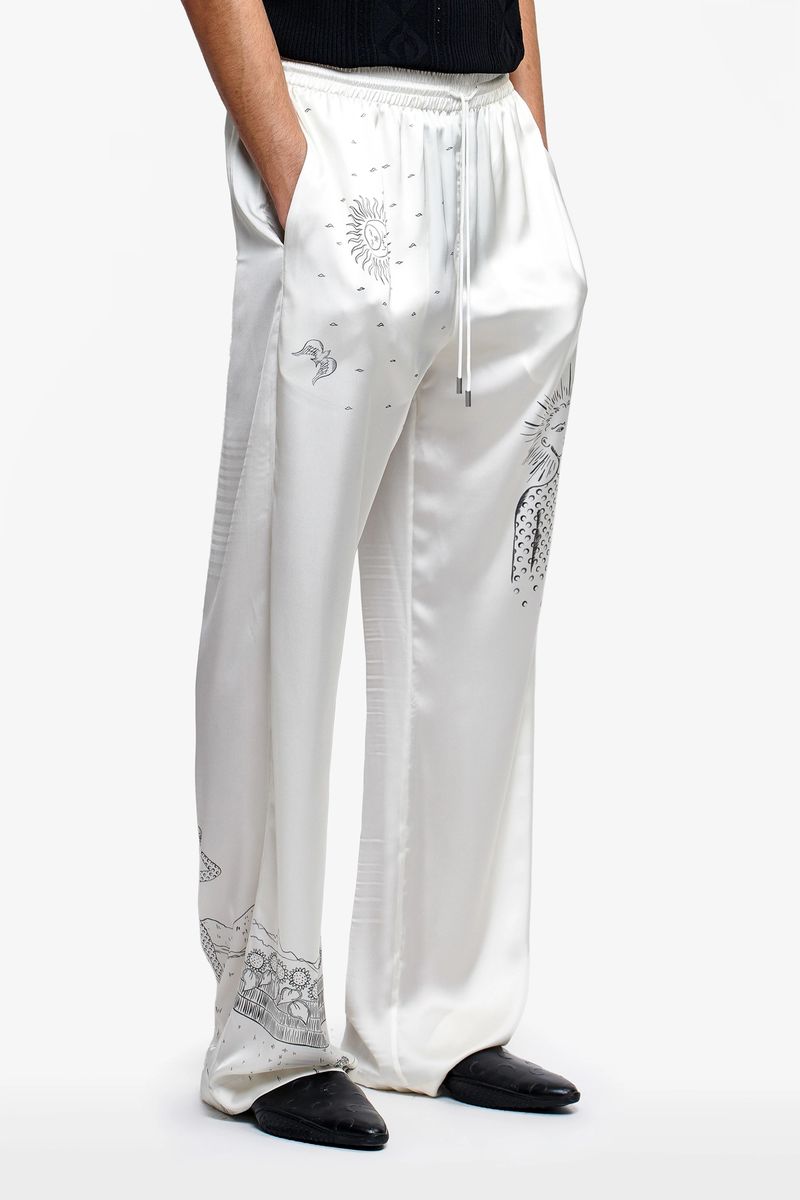 Unisex Lunar Reading Printed Lounge Pants
