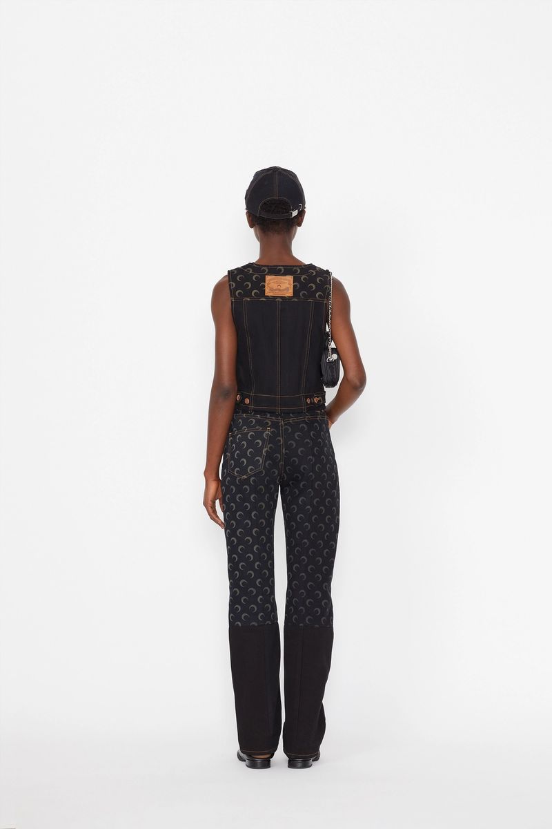 Moon Denim Panelled Vest
