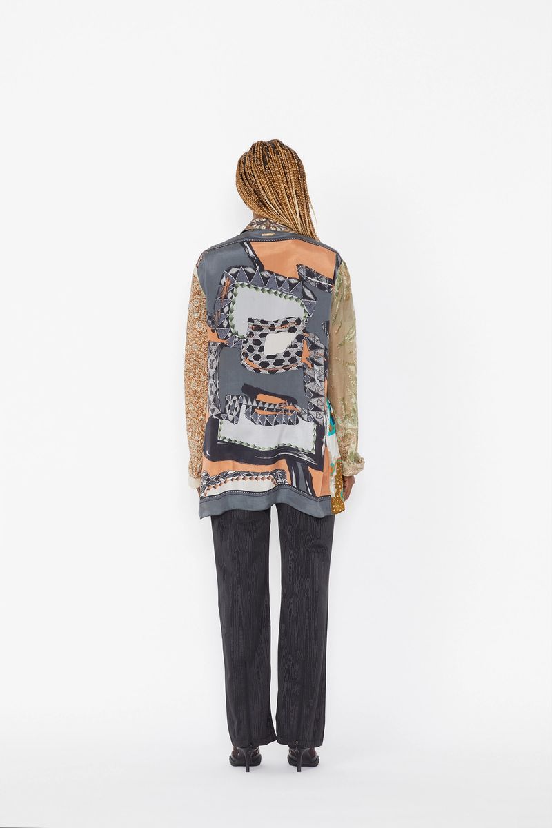 Silk Scarves Lounge Blouse