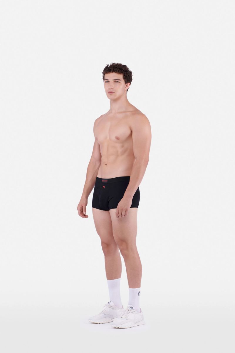 Organic-Cotton Ribbed Boxers
