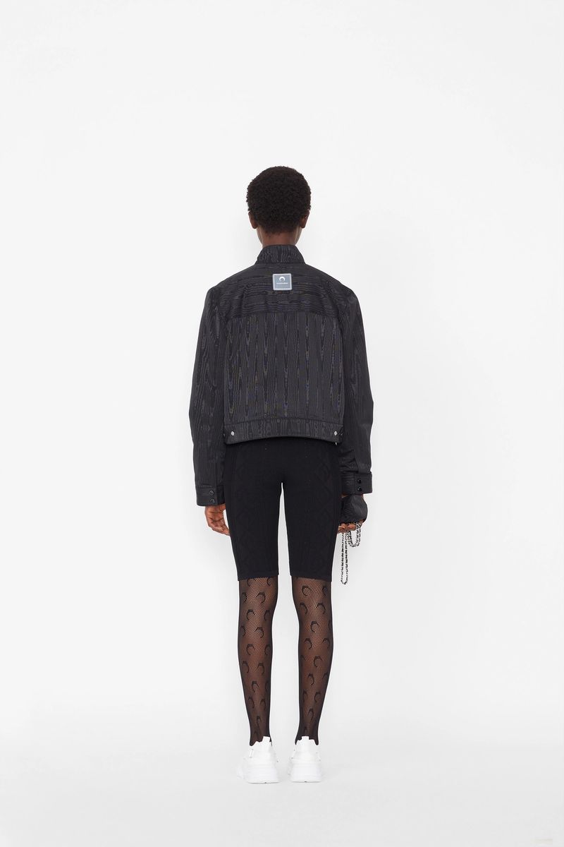 Lunar-Pointelle Knit Cycling Catsuit