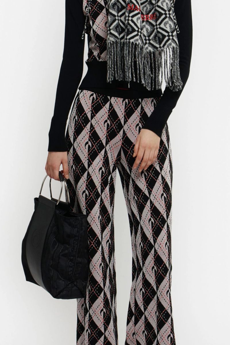 Royal Moon Carreaux Knit Pants