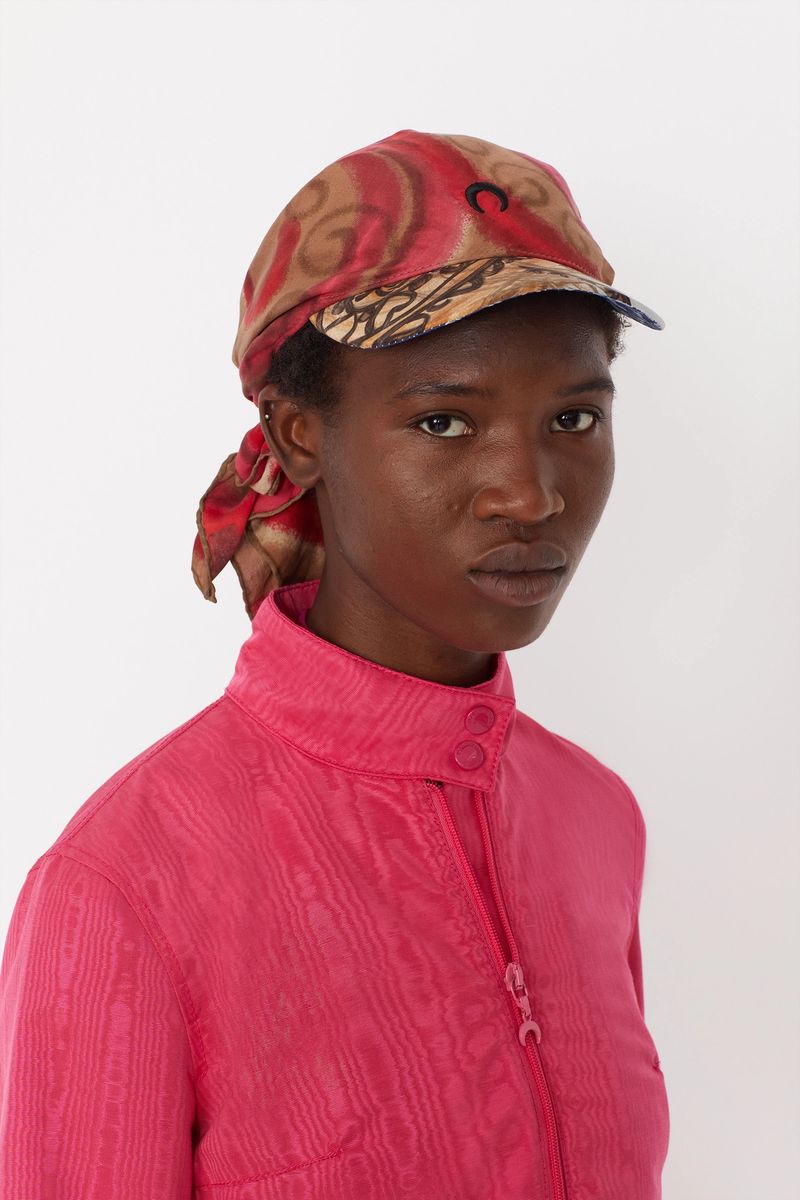 Boxy Moire Track Jacket
