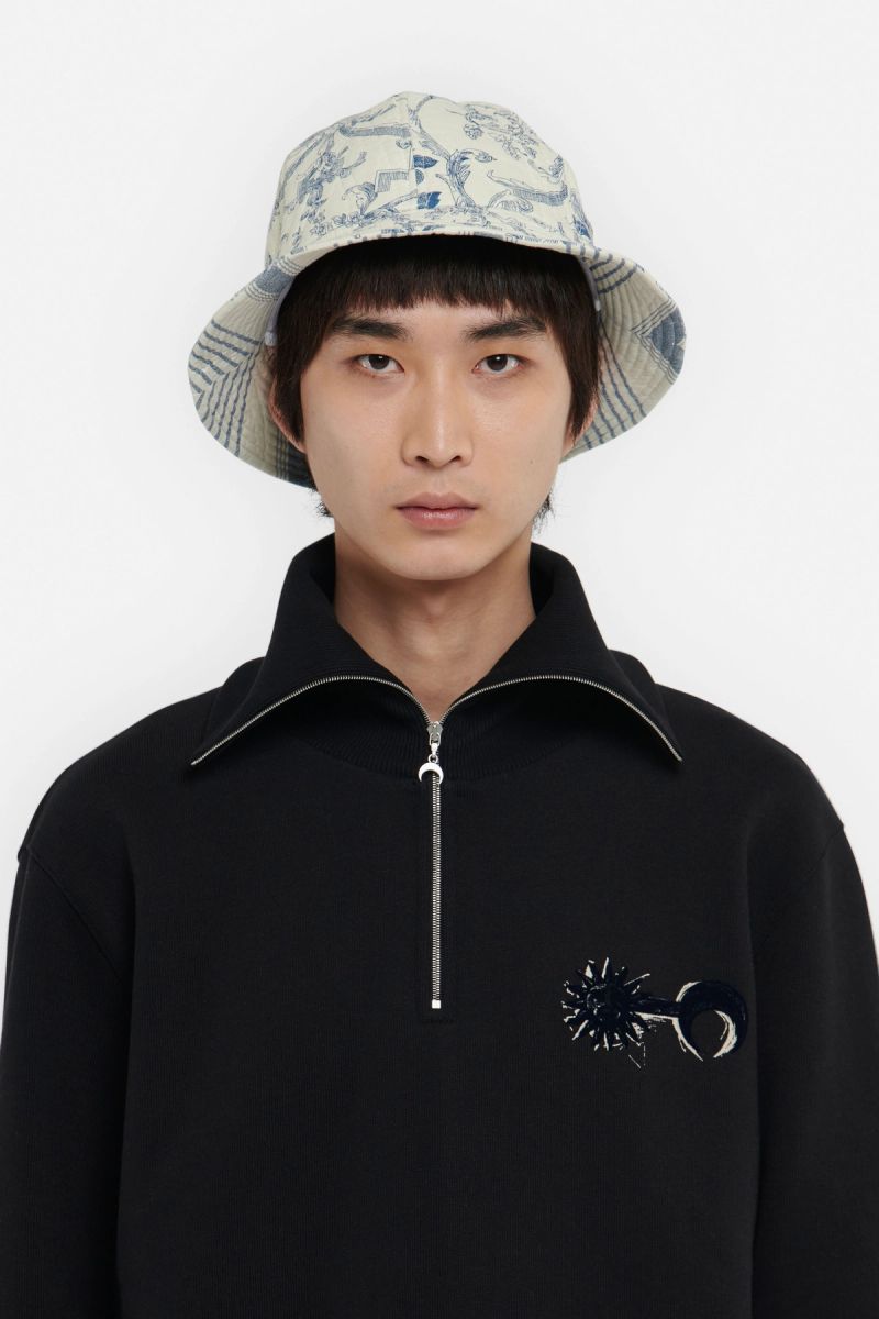 Ouroboros Print Half-Zip Sweater