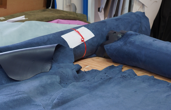 Deadstock Blue Leather