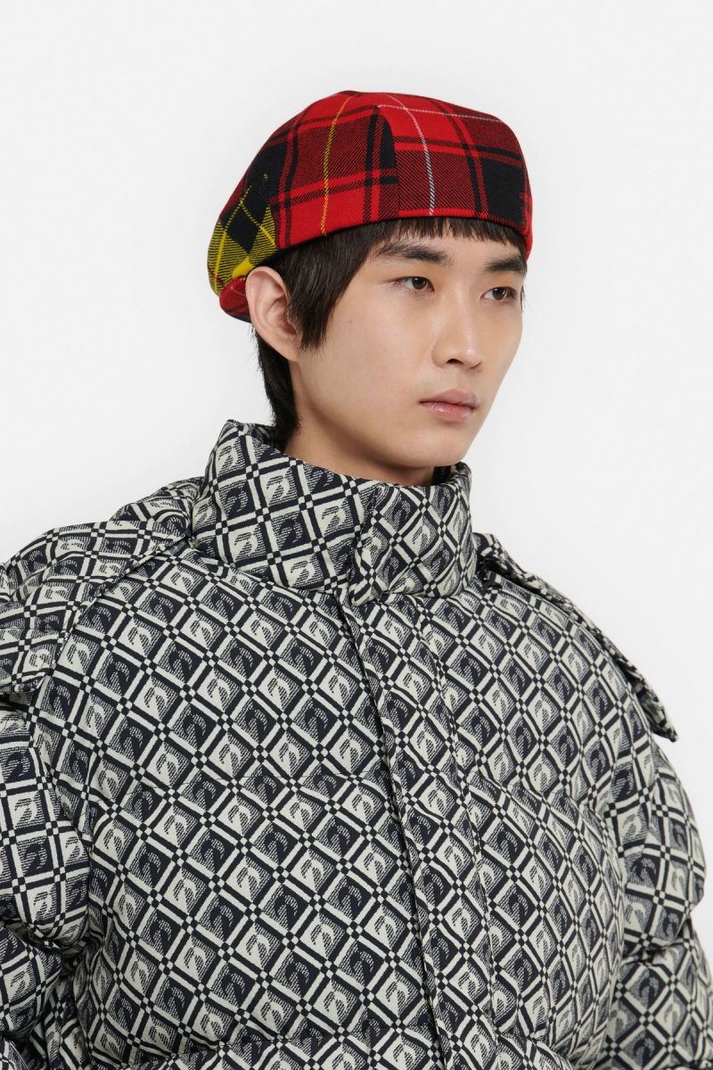 Red Tartan Tailored Beret