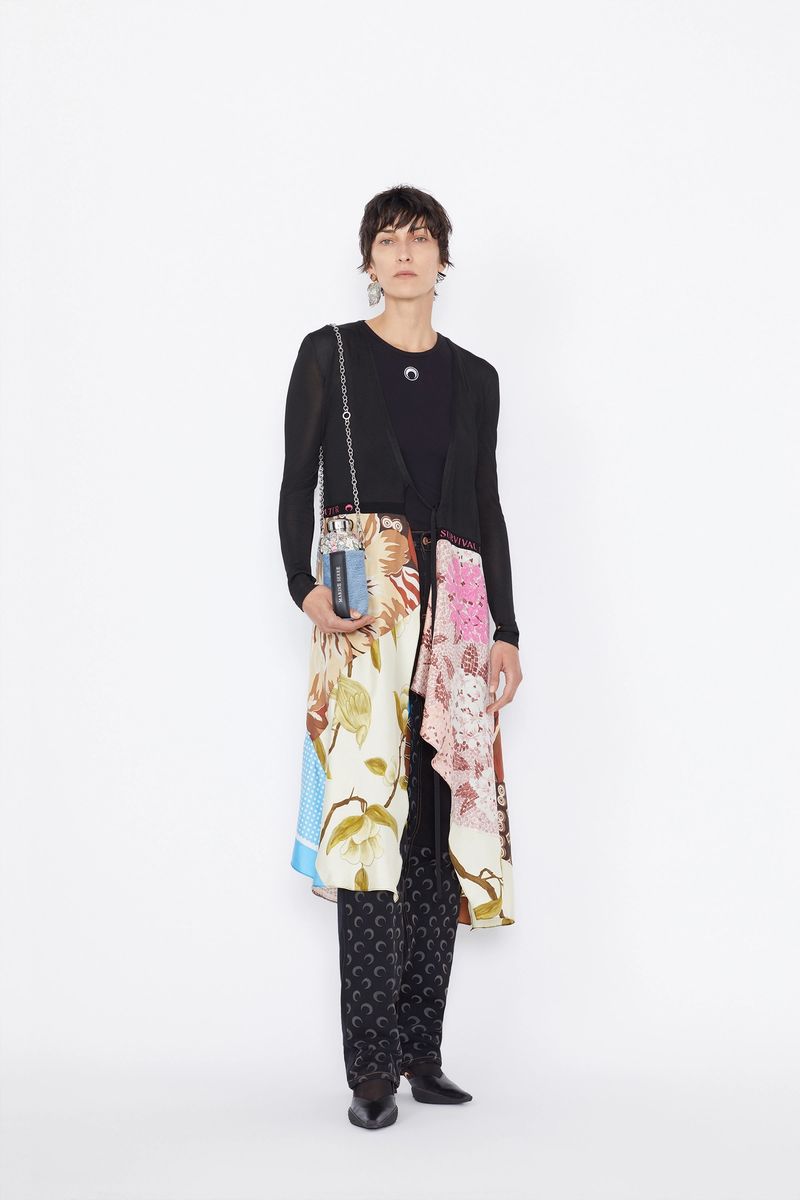 Silk Scarves Hybrid-Wrap Knit Dress