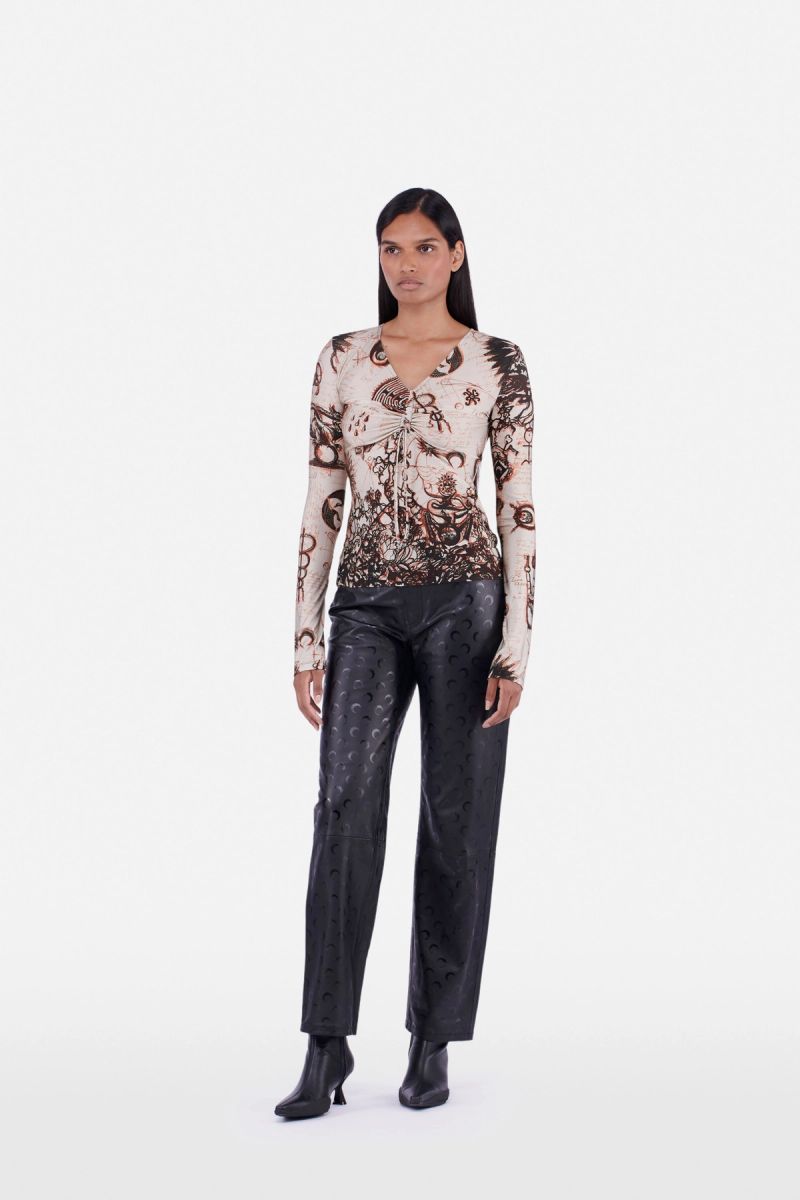 Geotic Creases Top