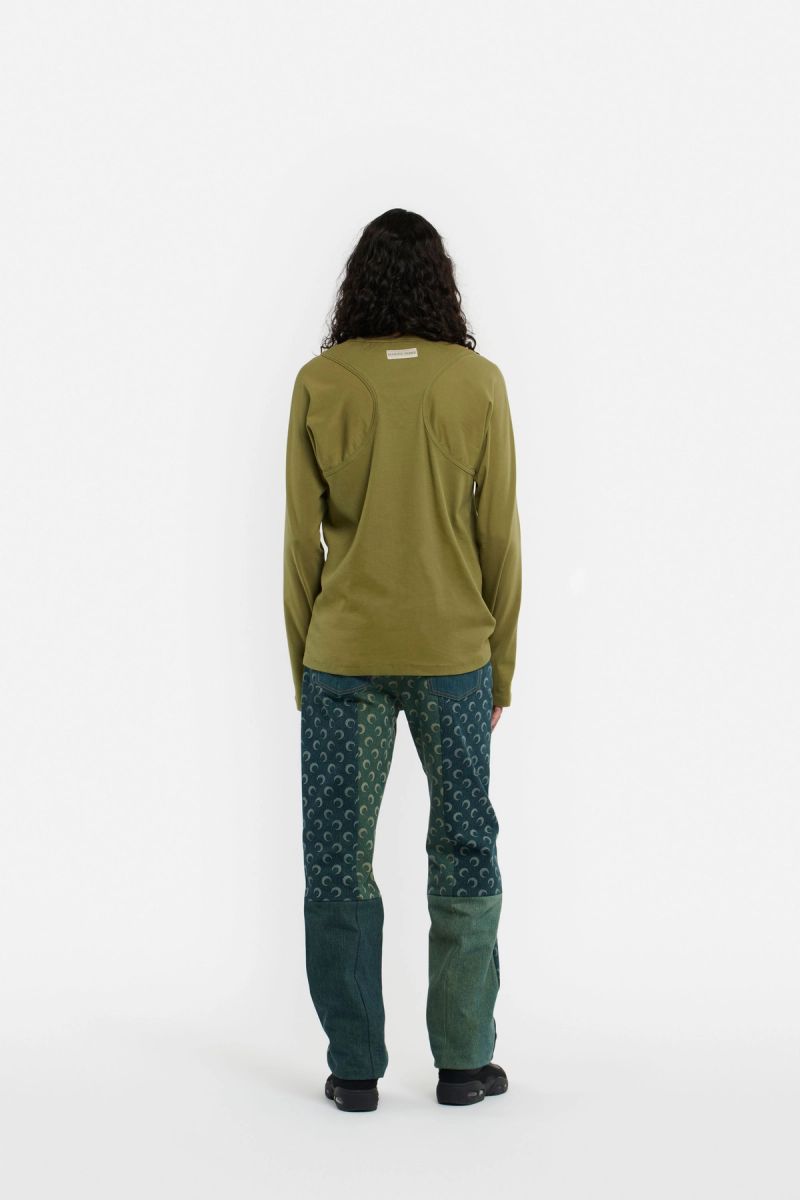 Organic-Cotton Relaxed Long Sleeves Top