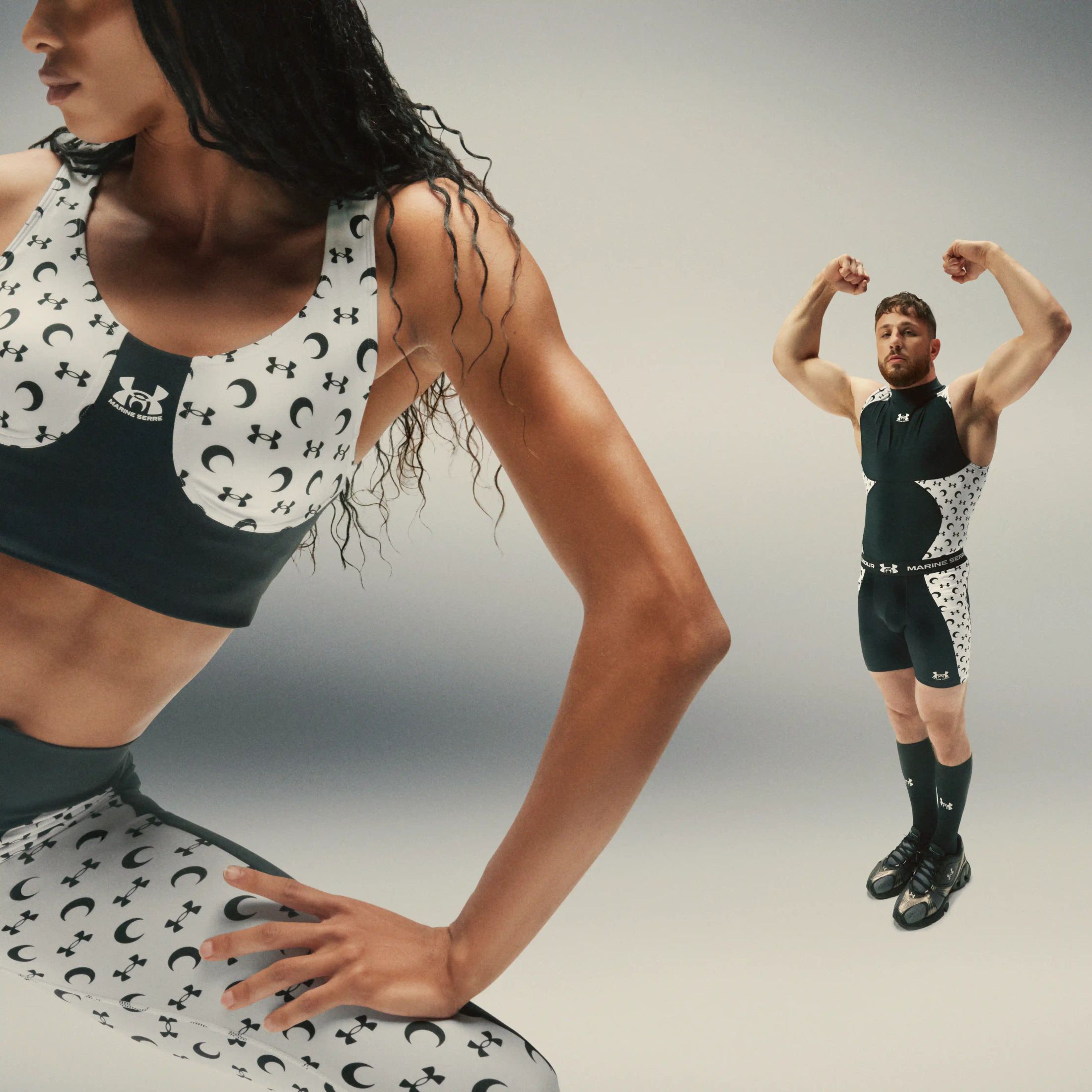 MARINE SERRE ハーフレギンスXS Marine Serre x Under Armour • Marine Serre