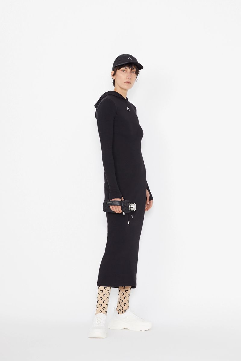 Fitted-Hoodie T-Shirt Dress