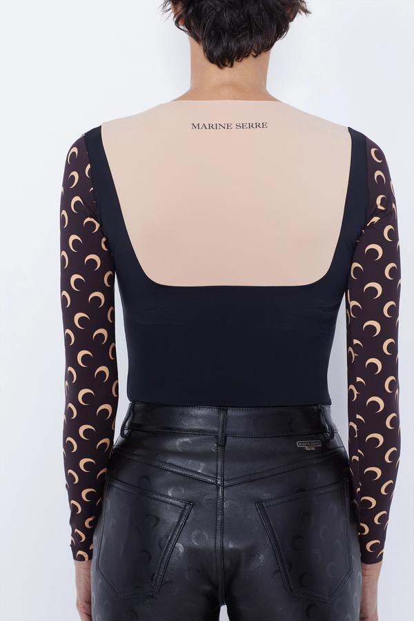Trompe L'oeil Neckline Top