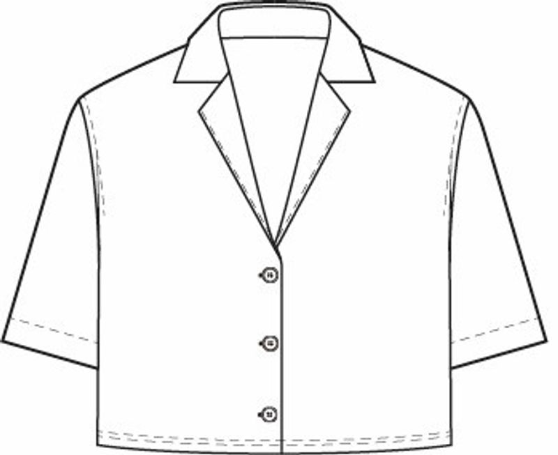 Regenerated Household Linen Crop Shirt - Schema
