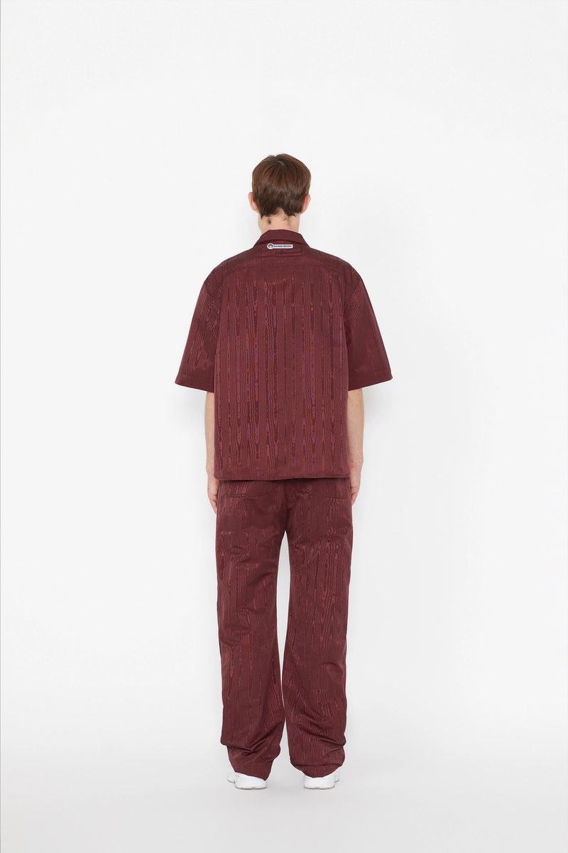 Zipped Moire Jumpsuit