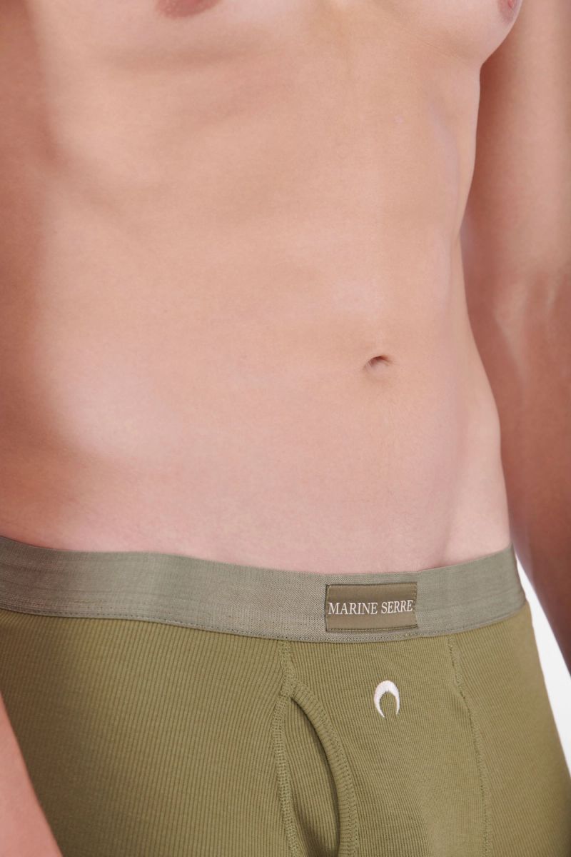 Organic-Cotton Ribbed Boxers