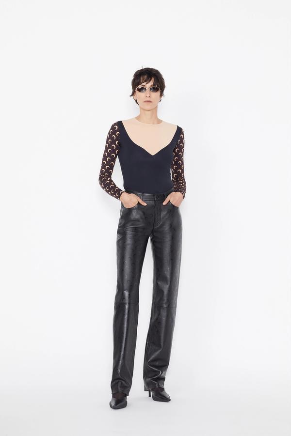 Trompe L'oeil Neckline Top