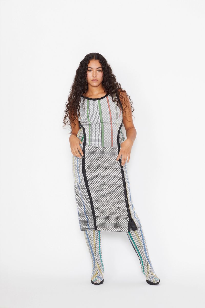 Terry Kitchen Towels Open-Back Dress