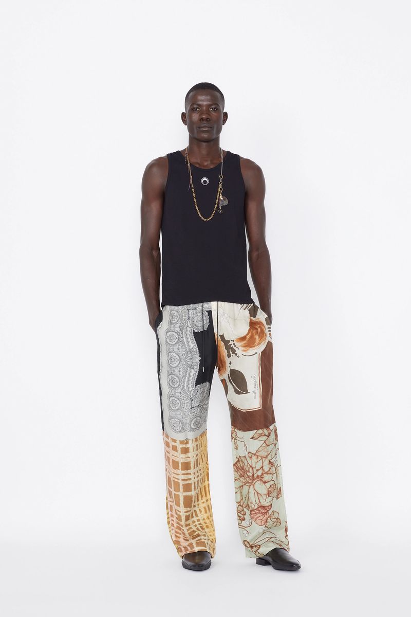 Unisex Silk Scarves Lounge Pants