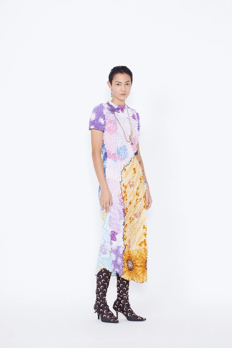 Popcorn-Mix Hybrid Dress