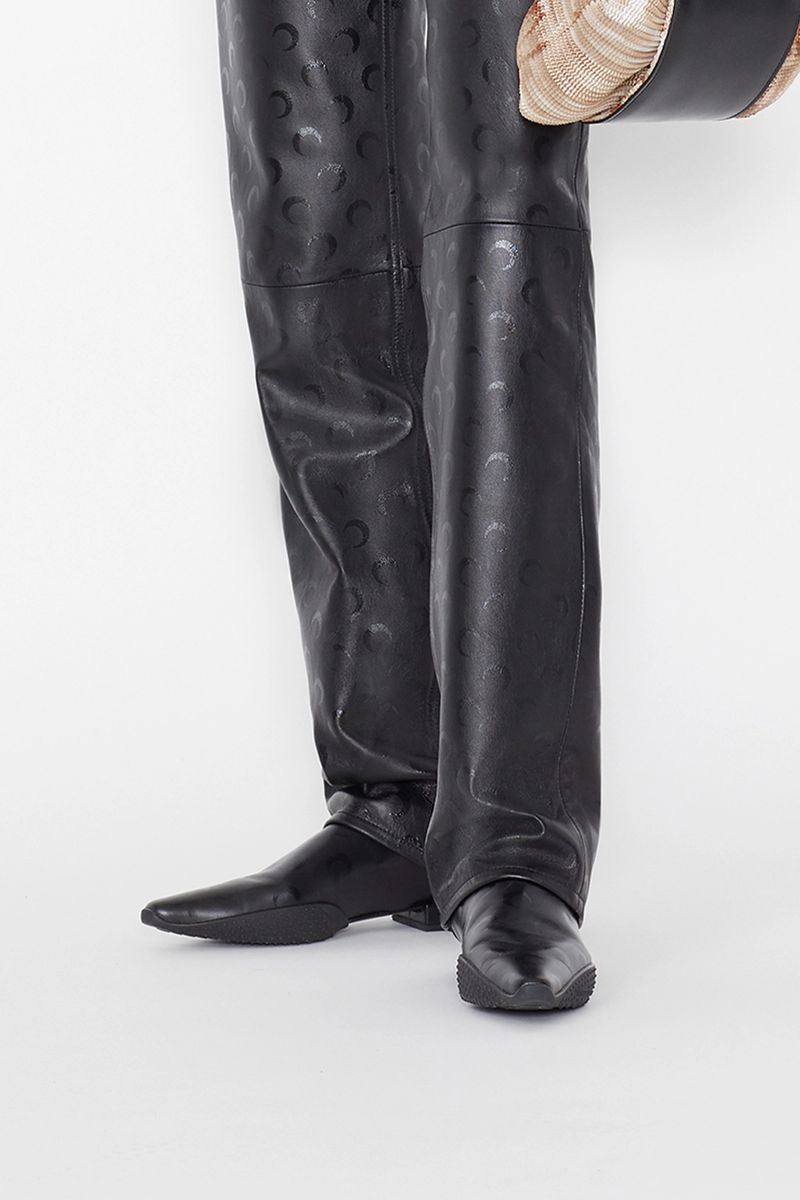 Flat Babouche With Rubber Outsole