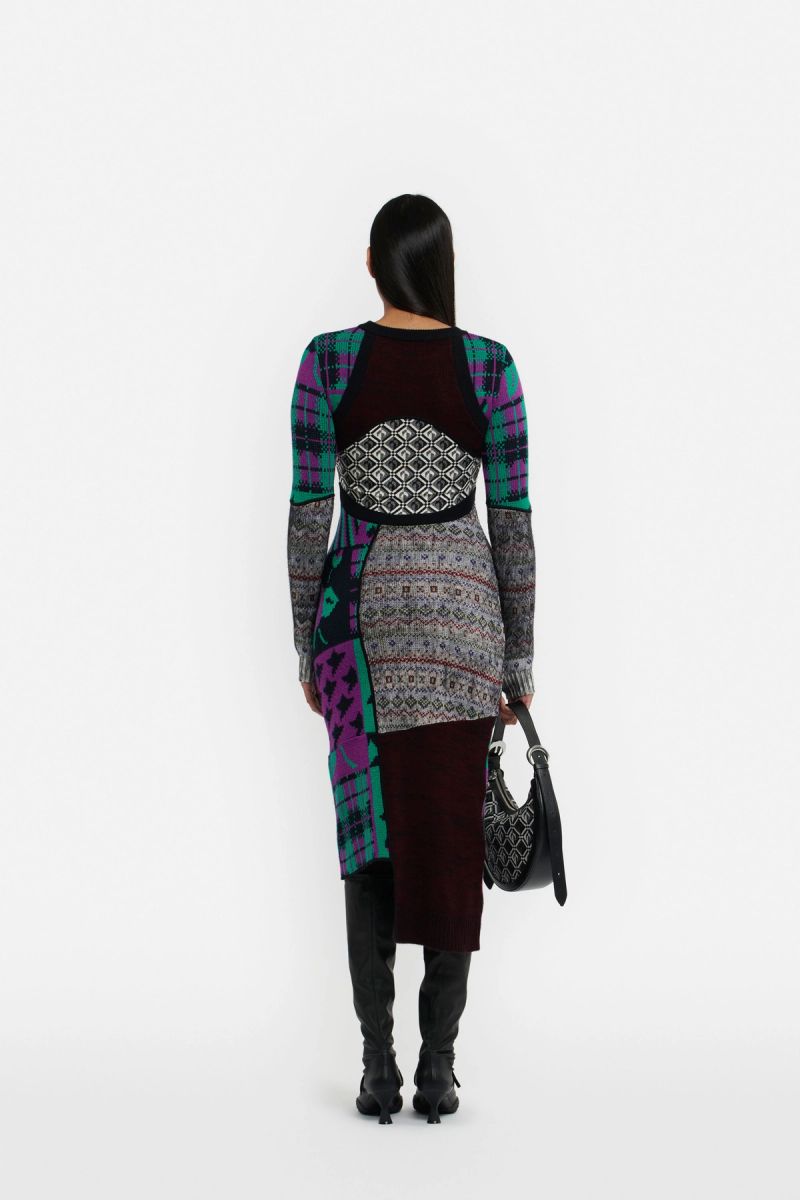Knit Mélange Hybrid Long Dress