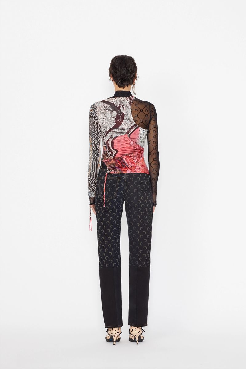 Archive Mélange Asymmetric Drawstring Top