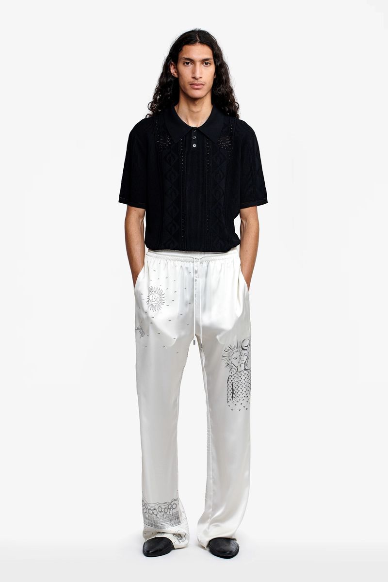Unisex Lunar Reading Printed Lounge Pants