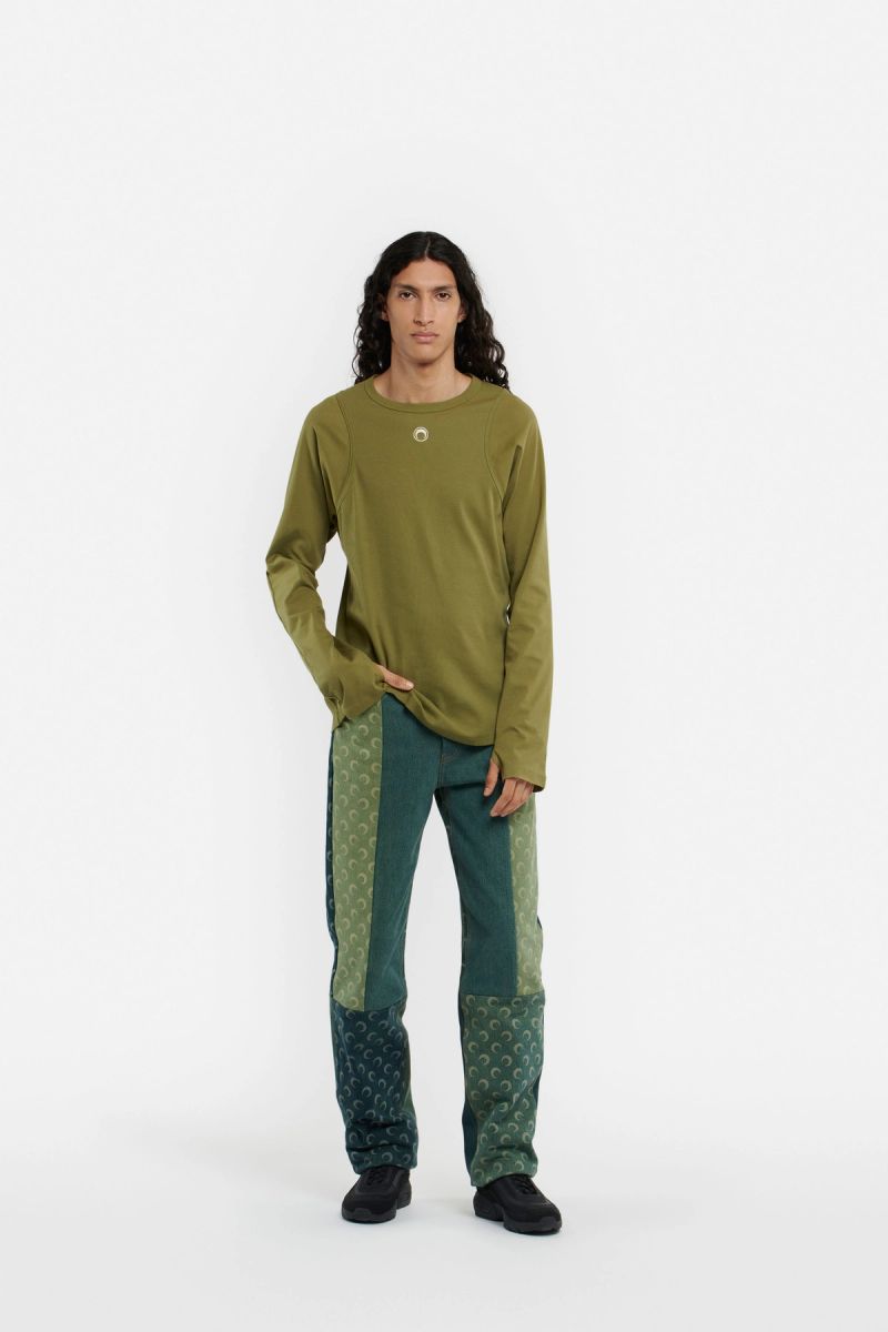 Organic-Cotton Relaxed Long Sleeves Top