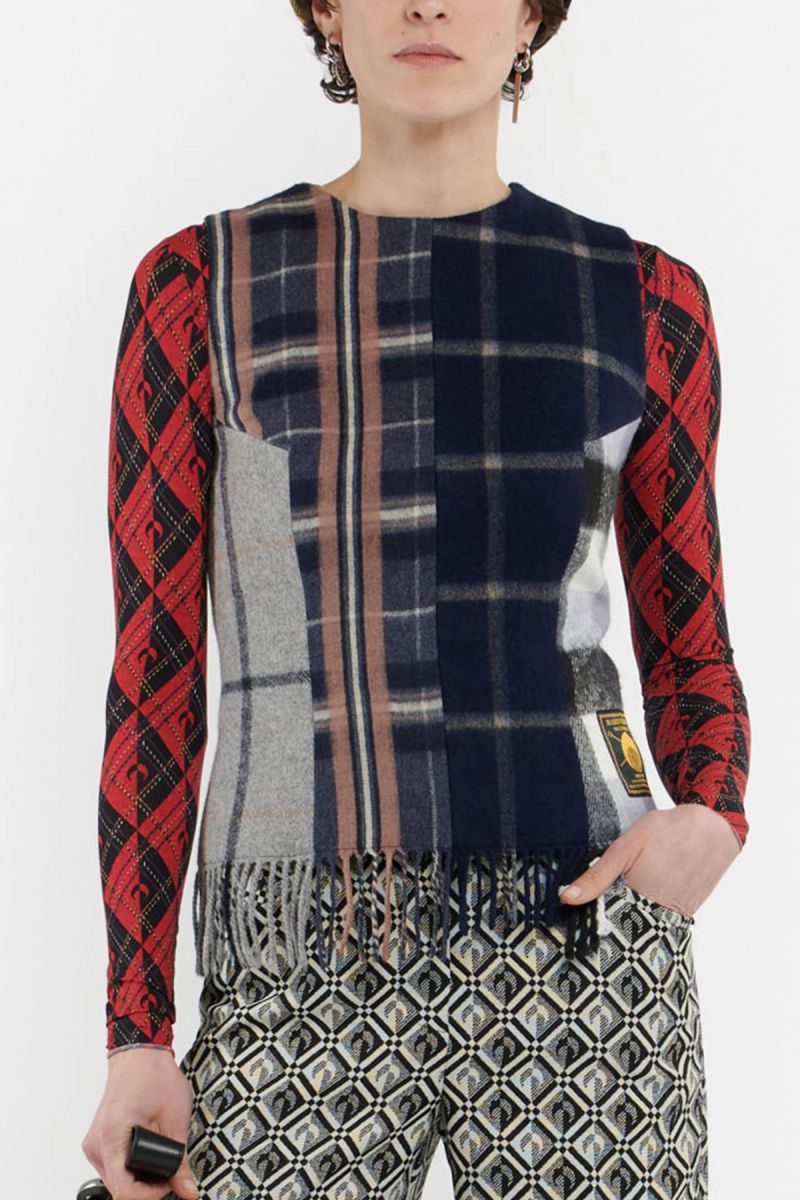 Royal Moon Carreaux Top