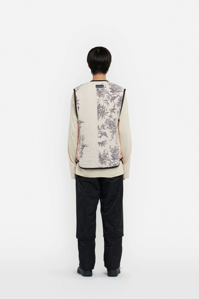 Detachable-Leg Moire Trousers