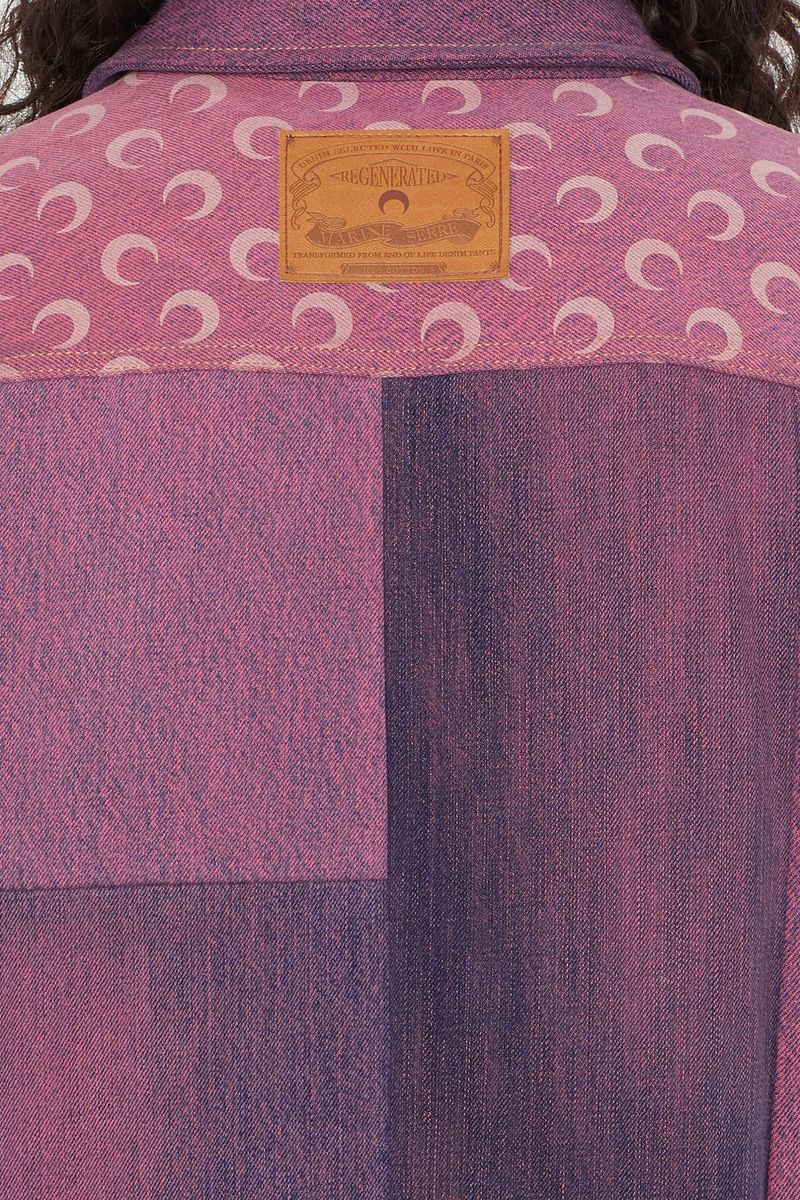 Unisex Pink-Tones Denim Overshirt